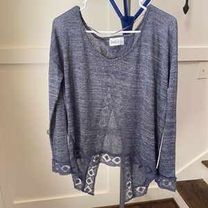 Camille & Co open backed blouse. Size Medium